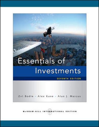 Imagen de archivo de Essentials of Investments a la venta por Anybook.com