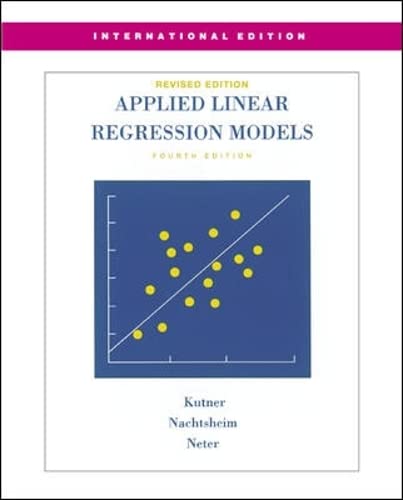 Stock image for MP Applied Linear Regression Models-Revised Edition with Student CD (Int'l Ed) for sale by ThriftBooks-Atlanta