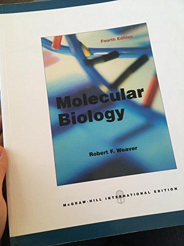 9780071275484: Molecular Biology 4th edition by Weaver, Robert F. (2008) Paperback
