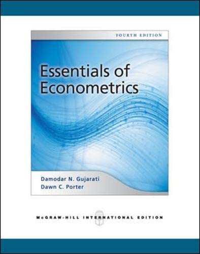 Beispielbild fr Essentials of Econometrics (Int'l Ed) zum Verkauf von AwesomeBooks