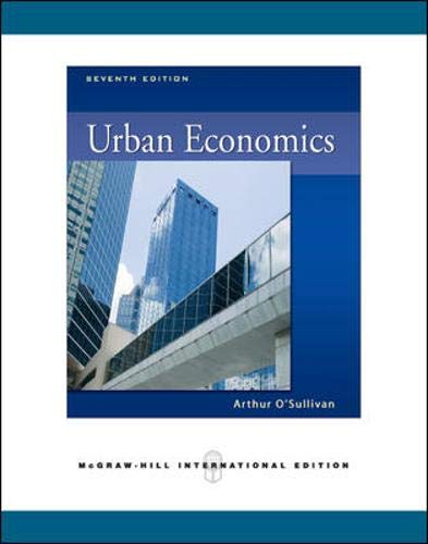 9780071276290: Urban Economics