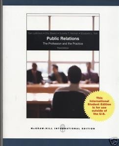 9780071280105: Public Relations: the Profession and the Practice