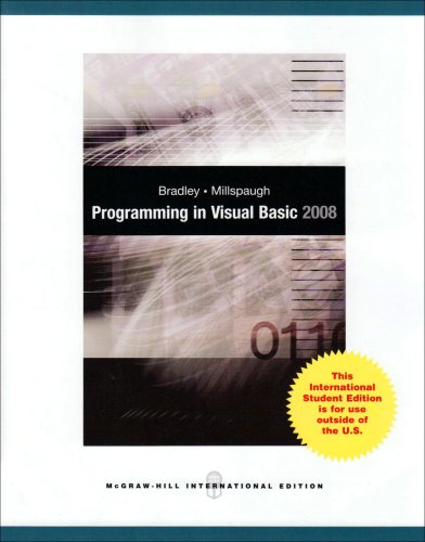 Programming in Visual Basic 2008 (9780071280891) by Julia Case Bradley; Anita C. Millspaugh