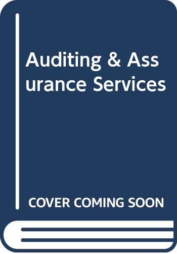 Imagen de archivo de Auditing and Assurance Services a la venta por WookieBooks