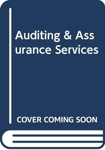 Stock image for Auditing and Assurance Services for sale by WookieBooks