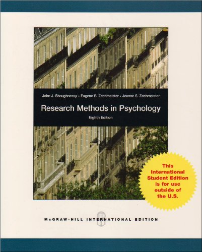 9780071283519: Research Methods In Psychology