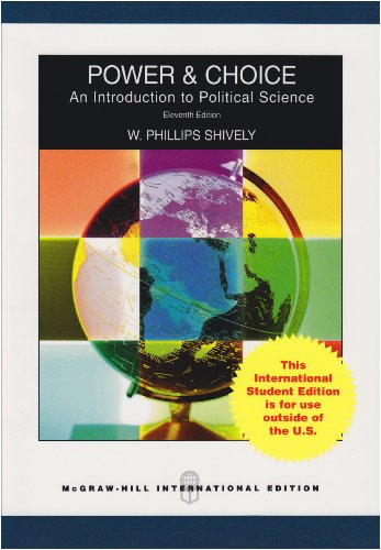 9780071283533: Power & Choice: An Introduction to Poltical Science
