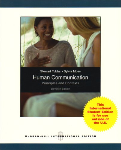 Stock image for Human Communication: Principles and Contexts for sale by Pigeonhouse Books, Dublin