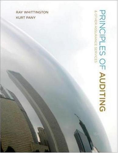 Principles of Auditing and Other Assurance Services (9780071283748) by O. Ray Whittington