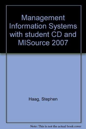 9780071284196: Management Information Systems with student CD and MISource 2007
