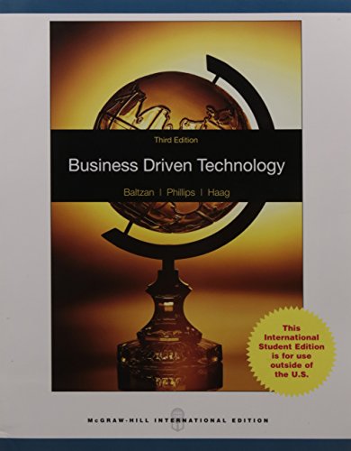 Imagen de archivo de Business Driven Technology a la venta por ThriftBooks-Atlanta