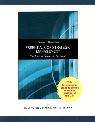 Imagen de archivo de Essentials of Strategic Management a la venta por Majestic Books