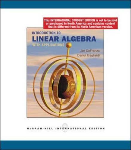 9780071285315: Introduction to Linear Algebra