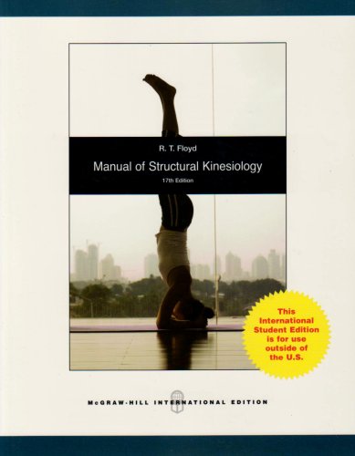 Beispielbild fr Manual of Structural Kinesiology zum Verkauf von Better World Books