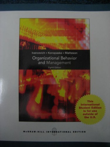 9780071285803: Organizational Behavior and Management