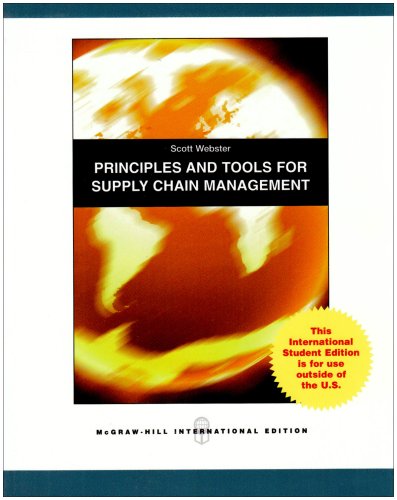 Beispielbild fr Principles and Tools for Supply Chain Management zum Verkauf von Anybook.com