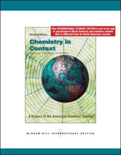 Imagen de archivo de Chemistry in Context. American Chemical Society a la venta por Phatpocket Limited
