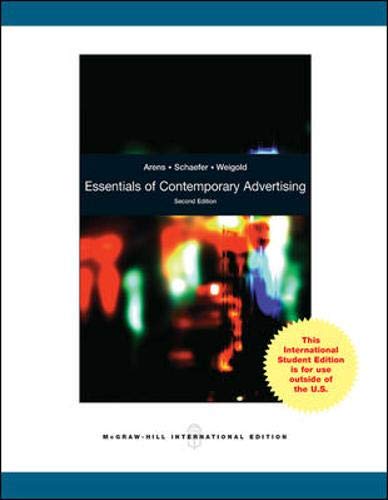 Beispielbild fr Essentials of Contemporary Advertising zum Verkauf von WorldofBooks