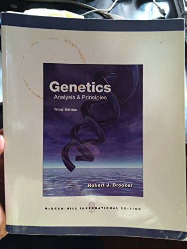 Imagen de archivo de Genetics: Analysis and Principles a la venta por Your Online Bookstore