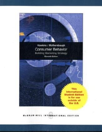 Beispielbild fr Consumer Behavior: Building Marketing Strategy, 11th Edition (International Edition) zum Verkauf von SecondSale