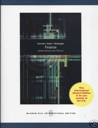 9780071288507: Finance: Applications and Theory