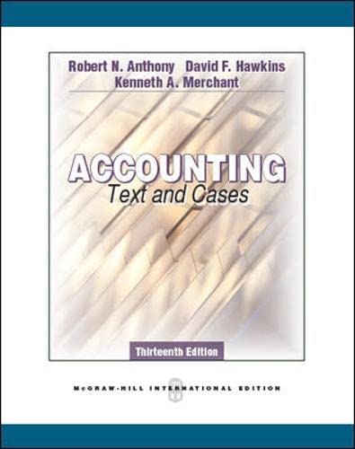 Stock image for Accounting: Text and Cases for sale by ThriftBooks-Atlanta