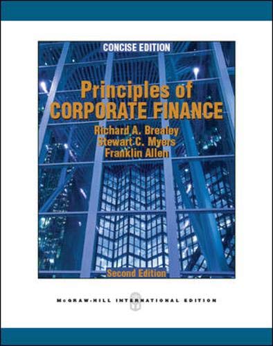 Stock image for Principles of Corporate Finance, Concise for sale by HALCYON BOOKS