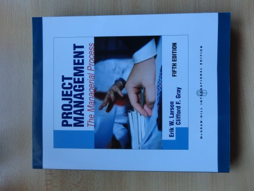 Imagen de archivo de Project Management The Managerial Process a la venta por SecondSale