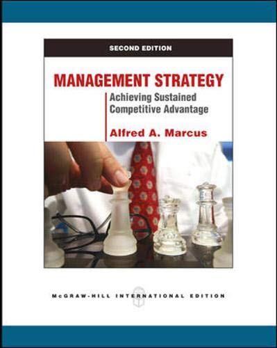 Stock image for Management Strategy: Achieving Sustained Competitive Advantage for sale by Mispah books