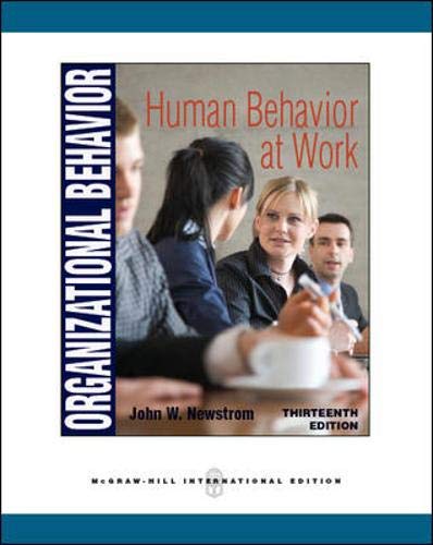 9780071289481: Organizational Behavior: Human Behavior at Work