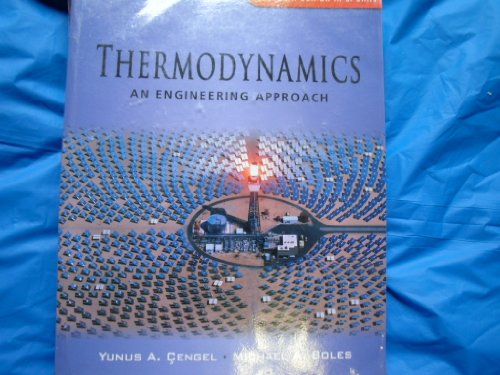 Beispielbild fr Thermodynamics An Engineering Approach zum Verkauf von HPB-Red