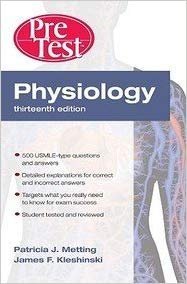 9780071313629: PreTest Physiology 13E