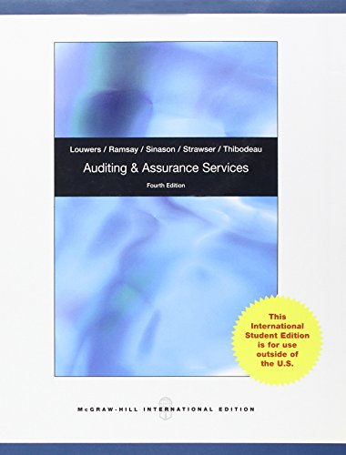 Imagen de archivo de Auditing And Assurance Services 4Ed 4Ed (Ie) (Pb 2011) a la venta por Books From California