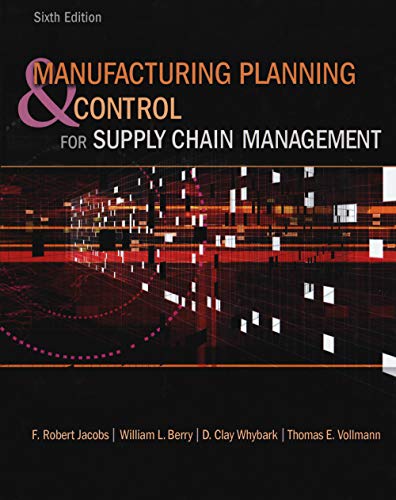 Stock image for Manufacturing Planning and Control for Supply Chain Management for sale by GF Books, Inc.