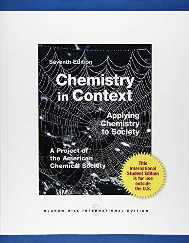 Imagen de archivo de Chemistry in Context a la venta por PAPER CAVALIER US