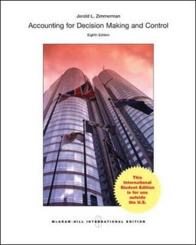 9780071314756: Accounting for Decision Making and Control