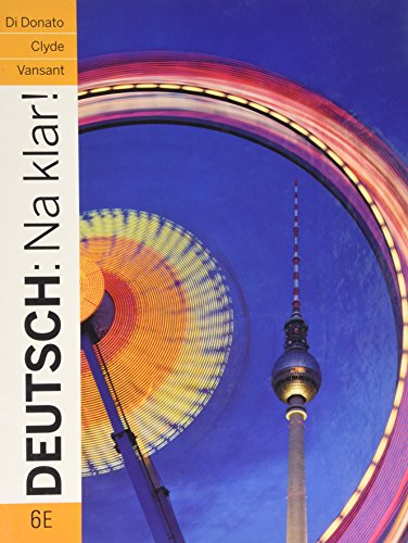 Stock image for Deutsch: Na Klar! an Introductory German Course for sale by GoldBooks