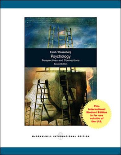 Beispielbild fr PSYCHOLOGY: PERSPECTIVES AND CONNECTIONS, 2ND EDITION zum Verkauf von Kanic Books