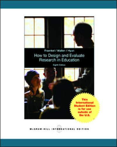 9780071315180: How to Design and Evaluate Research in Education