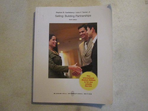 Beispielbild fr Selling: Building Partnerships (Int*l Ed) zum Verkauf von Basi6 International