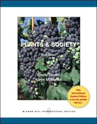 Stock image for Plants and Society for sale by ThriftBooks-Atlanta