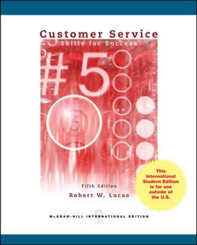 Customer Service Skills For Success 7th Edition Ebook Customer Service Skills for Success - Lucas, Robert: 9780071315920