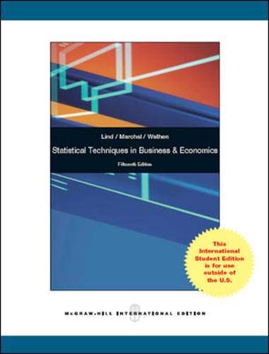 Beispielbild fr Statistical Techniques in Business and Economics zum Verkauf von WorldofBooks