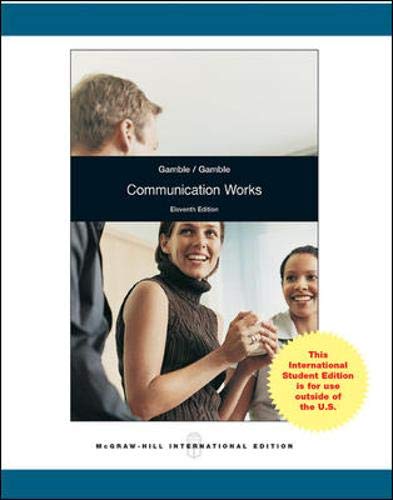 Stock image for Communication Works for sale by BookHolders