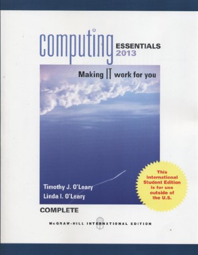 9780071317535: Computing Essentials 2013 Complete Edition