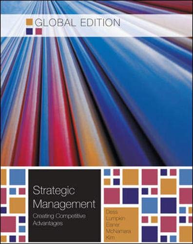 Imagen de archivo de Strategic Management: Creating Competitive Advantages a la venta por Phatpocket Limited