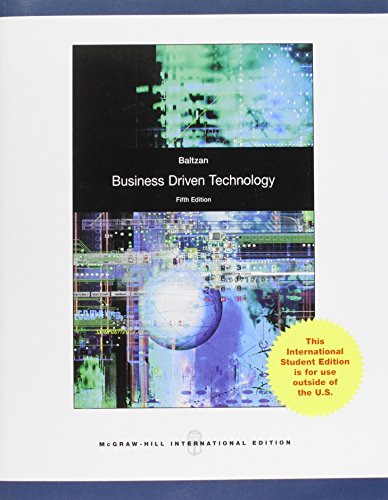 9780071317795: Business Driven Technology