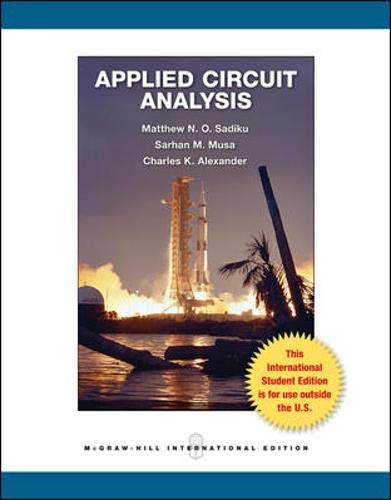 Imagen de archivo de Applied Circuit Analysis a la venta por Basi6 International