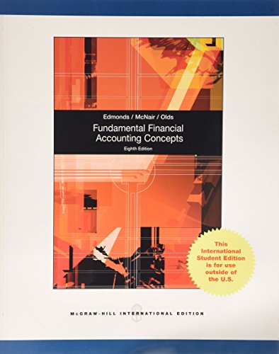 Stock image for Fundamental Financial Accounting ConcThomas Edmonds for sale by Iridium_Books