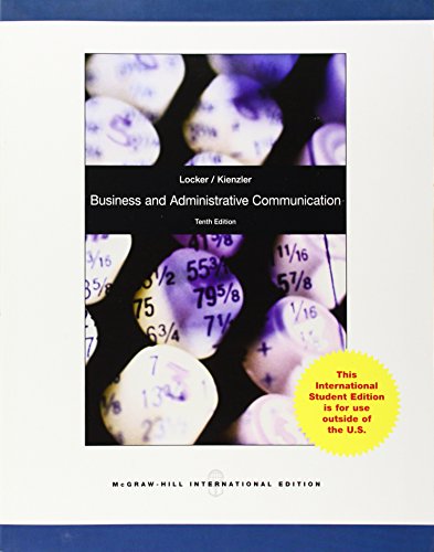 Beispielbild fr Business and Administrative Communication zum Verkauf von ThriftBooks-Dallas
